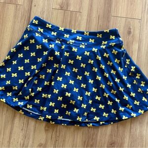 University of Michigan Blue & Yellow Skater Skirt women’s medium